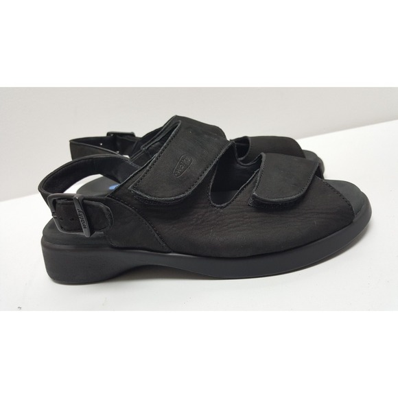 Wolky Sandals Womens Nimes Size 5.5 Nubuck Leather Shoes 2 Strap Slingback 617 - Picture 4 of 12